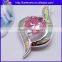 Hot !! Pendant Necklace Blue Fire Opal 925 Sterling Silver Round Diamond Necklace Pendants