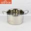 Allnice-10pcs set mirror polishing straight stainless steel soup pot with stainless steel tube handle