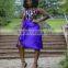 2016 Wholesale fashion design african printed party dress for women