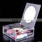 Wholesale acrylic cosmetic organizer box with mirror