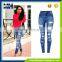 Large Size Waist Slim Stretch Feet Jeans Trousers