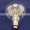 360degree beam angle high brightness 90~100lm/w E26 E27 B22 6W G125 filament led bulb