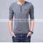 New fashion collar tshirt design for men&USA market fashion collar shirts men&designer tshirts in China
