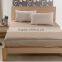 luxury solid color 100% silk bed fitted sheet, can customized