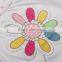 (KG4799) 2016 White nova kids wear flower appliqued pink polka dot embroidered baby girls clothing set