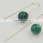 New Stlyle of Artifical Malachite and Various colour Turquoise Ball Earring
