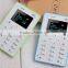 679-Backup Phone Small Mini Phone 4.8mm Ultra Thin Additional Gsm Phone Wallet Phone