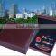 Factory OEM Supply Handmade Wine Tool Set With Leather Box, PU Leather Wine Accessories Gift Set Box