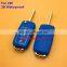 New arriver 3 button waterproof vw remote key blank with blue color key shell colorful for vw key