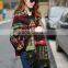 lady's winter scarf fashion printed poncho keep warm shawls for office