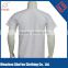 White custom logo sublimation crew neck t shirt 100% polyester t-shirt