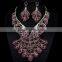 Newest high quality RHINESTONE BRIDAL JEWELRY SET/ wholesale Fashion Rhinestone Statement Jewelry Set for wedding