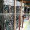 China stnoe Portoro silver dragon black marble cross cut slabs, black marble tile with white veins