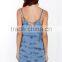 China Garments Supplier Women Sexy Tie Dye Summer Dress With Lace Hem
