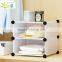 Bedroom Plastic Foldable Wardrobe Cloth Storage Cabinet