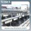 flat roof aluminum rail mount solar panel support structure