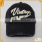 2016 New customized adult size patch appique distressed washed caps hats