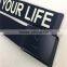 3.5cm Dark blue print canvas belt
