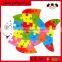 best selling pattern 3d wooden animal puzzle