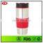 450 ml silver thermal tumbler with colorful wraps