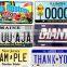 metal sign personalized custom made license plate prices