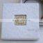 Custom cardboard jewelry boxes for wedding with beaded name plate of C