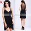 cocktail dress black real picture dress sexy transparent cocktail dress within stock