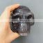natural rainbow fluorite human skull carving/skeleton healthy jewelry