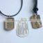 High quality scrap metal craft of coated metal dog tag
