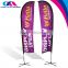 portable hot sport feather promotion fabrics flag banner
