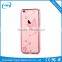 Electroplating Laser Cutting LOGO Shining Crystal Hard PC Case Cover For Iphone 6 6S 6 Plus 6S Plus