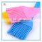 Hot sale transparent handle silicone oil brush for baking, silicone baking brush with clear handle and red blue head