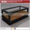 Shop furniture clothes display stand glass coffee table