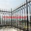 Euro Style Free Standing powder coated wrought iron fence