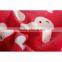 Flannel coral fleece quilt 3 pieces sets for kindergarten child and baby cute rabbit style