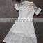 2015 high quality french white lace/indian water soluble polyester embroidery lace fabric for women wear