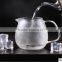 Hot sale!520ml/750ml Mouth blown heat-resistant borosilicate teapot with stainless steel filter, in stock.
