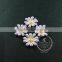 18mm Purple Flower Cabochon Setting Pendant Charm DIY Supplies Findings 1800145