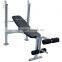 Soozier Incline Flat Exercise Free Weight Bench with Leg Extension