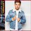 Mens Jacket Sherpa Fleece Denim Jeans Cotton Collared Button Casual denim jacket(LOTJ180)
