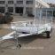 Flat Trailer With Galvanized Sheet and Loading Ramp for Goods F-510