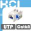 Network Cat6A 90 Degree UTP Punchdown Type Modular Keystone Jack
