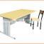 School Furniture Double Metal Desk and Chair Set for Students