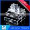 Good service manufacturer clear acrylic makeup storage containers wholesale