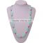 Kean BPA Free saft lovely silicone baby beaded necklace for wholesale