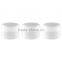 New Empty High Quality White Plastic Jar with Dome Lid Cosmetic