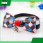 Wholesale dog cat training leather collar with bow tie with free sample
