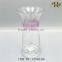 Rhinestone Clear Flower Shaped Glass Vase