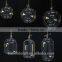 Transparent flower glass vase anique hanging glass vase