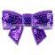 cheap hot pink christmas hair accessories sequin hair bow